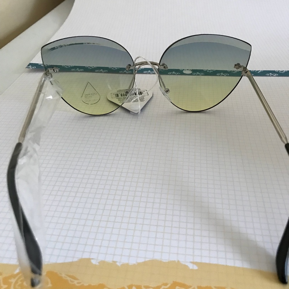 NO FRAME CAT EYE SUNGLASSES - Picture 4 of 8